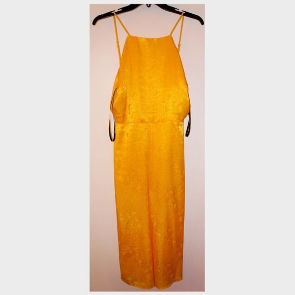 Material Girl Juniors Jumpsuit Lemon Chrome - Picture 3 of 5